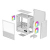 DeepCool CH360 DIGITAL WH Micro ATX Tempered Glass Gaming PC Case - White