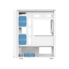CiT Saturn White microATX Gaming PC Case - White