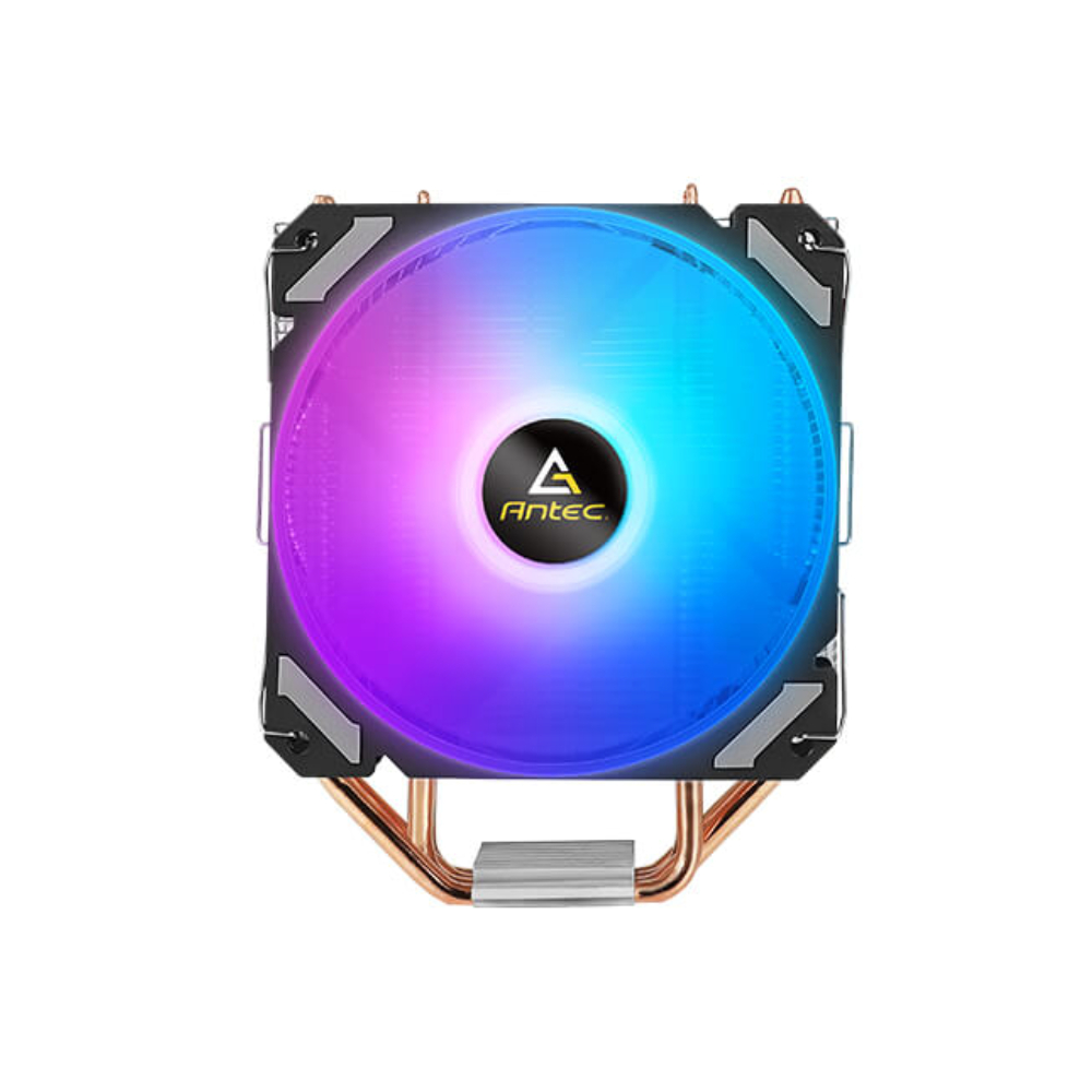 Antec 12Cm Black A400i Neon Rgb Chipset Air Cooler 12 Cm Copper