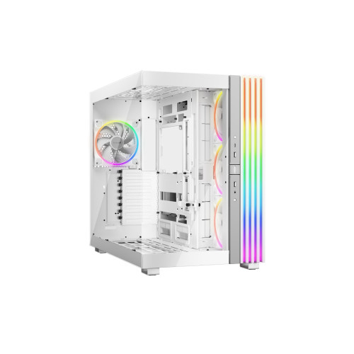 Be Quiet! Light Base 900 FX White E-ATX Full Tower PC case with ARGB lighting and tempered glass panels
