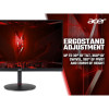 Ergonomic stand of Acer Nitro XV242 UM.FX2EE.F02 24.1" Gaming Monitor allows up to 30 degrees tilt, 360 degrees of swivel, 180 degrees of pivot and 120mm of height adjustment