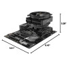 Be Quiet Dark Rock TF 2 PWM CPU cooler with black aesthetic design