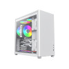 GameMax Spark Pro White Gaming Cube PC Case - White