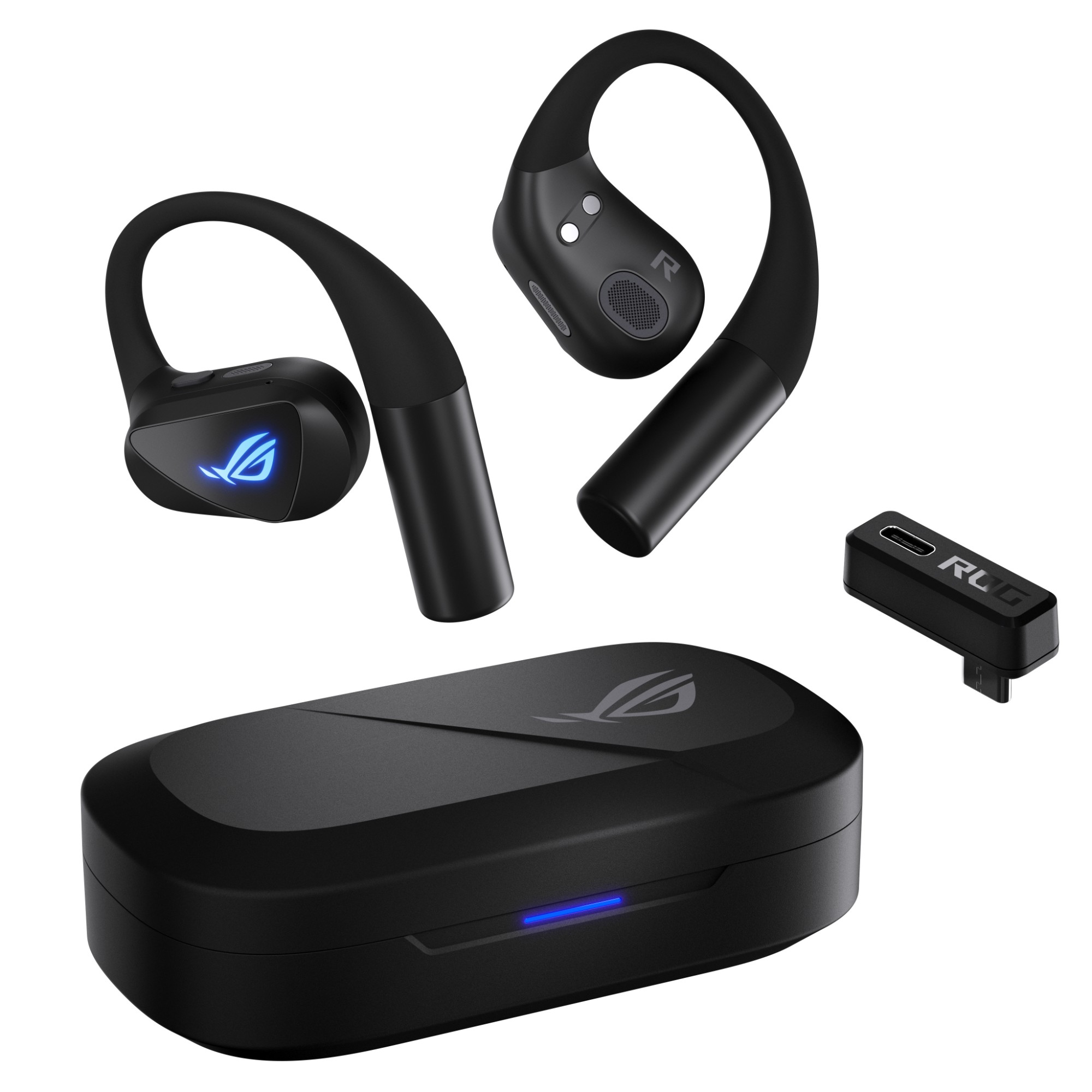 Asus Black Rog Cetra Open Wireless On-Ear Gaming Earbuds