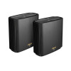 ASUS ZenWiFi AX (XT9) AX7800 2er Set Schwarz Tri-band Wi-Fi 6 Router Black
