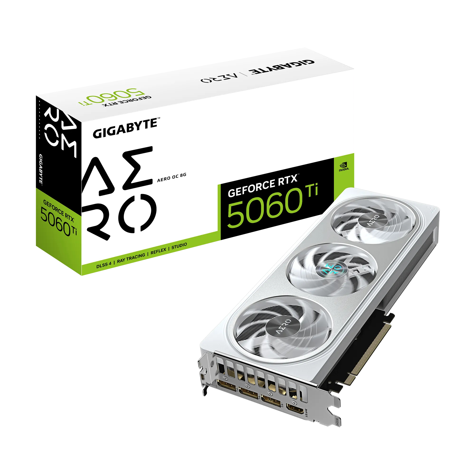 Gigabyte White Geforce Rtx 5060 Ti Aero 8Gb Oc Graphics Card