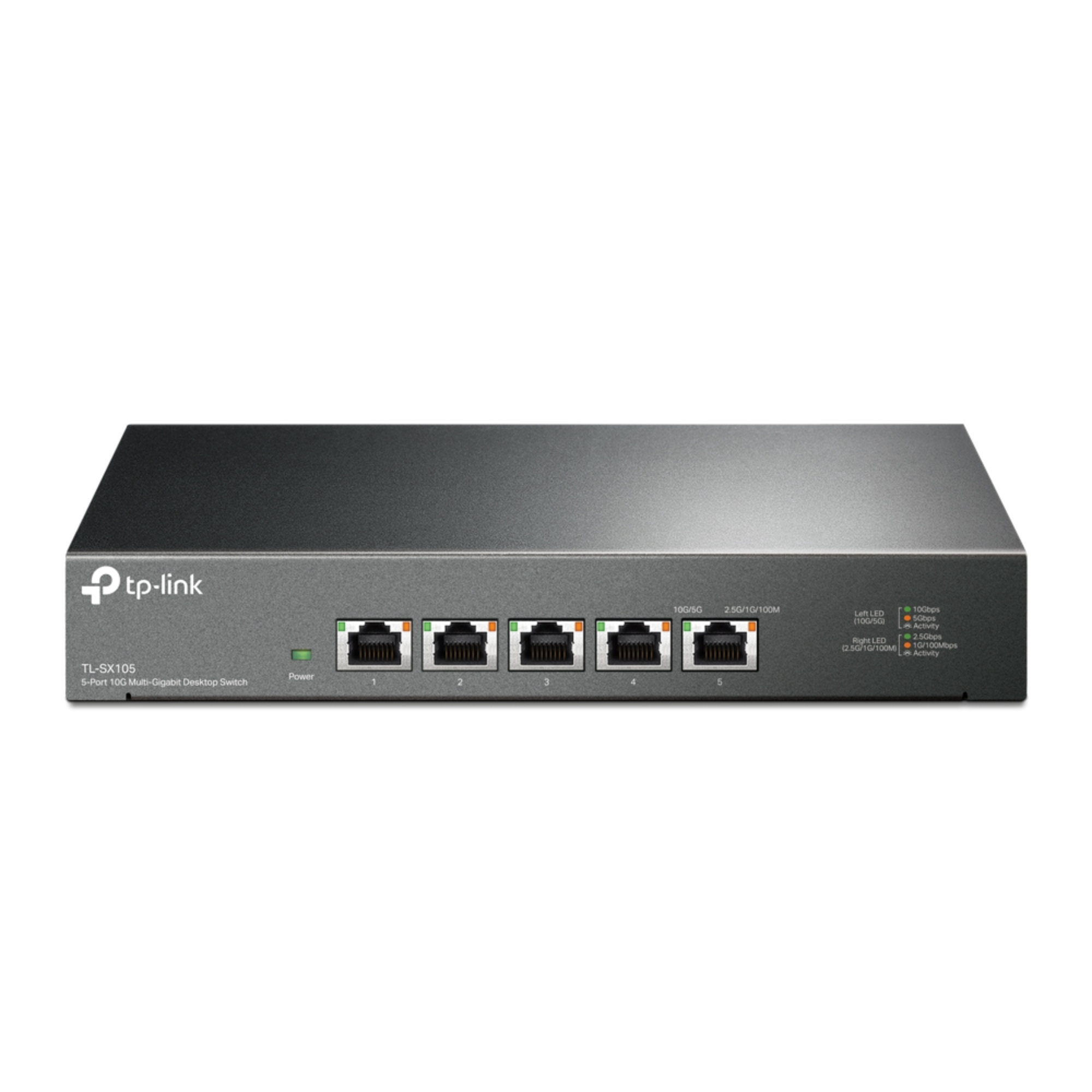 Tp-Link 10G Black Tl-Sx105 5-Port Unmanaged Network Switch