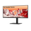 LG 34BA75QE-B 34" Ultra Wide WQHD IPS Curved Height Adjustable Built-in Speakers USB-C Monitor Black