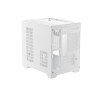 1st Player RT5 WH Tempared Glass Micro Tower Gaming PC Case - White