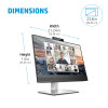 HP E-Series E24m G4 23.8" IPS Full HD Built-in Speakers Height Adjustable Conferencing Monitor