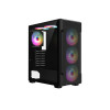 CiT Crossfire Mesh ATX RGB Tempered Glass Mid Tower Gaming PC Case - Black