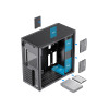 GameMax Spark Pro Black Gaming Cube PC Case - Black