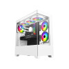 CiT Sense White ATX Gaming PC Case - White