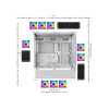 GameMax Vista White ATX Gaming PC Case with 3x Infinity ARGB Fans - White