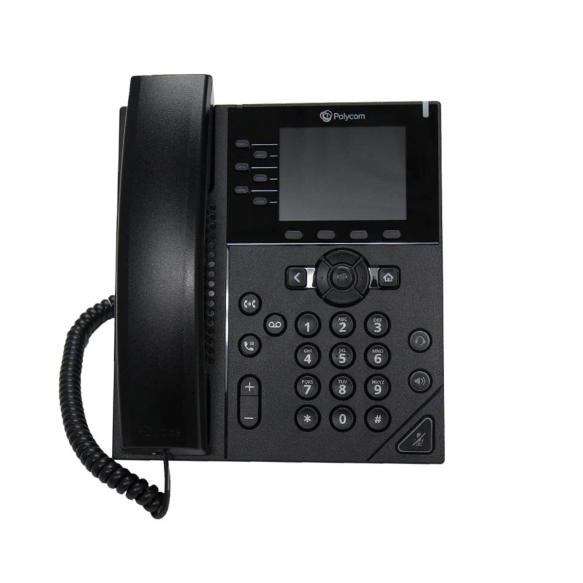 Poly Large Black Vvx 350 6-Line Desktop Business Ip Phone Poe Only Without Power Supply Unit
