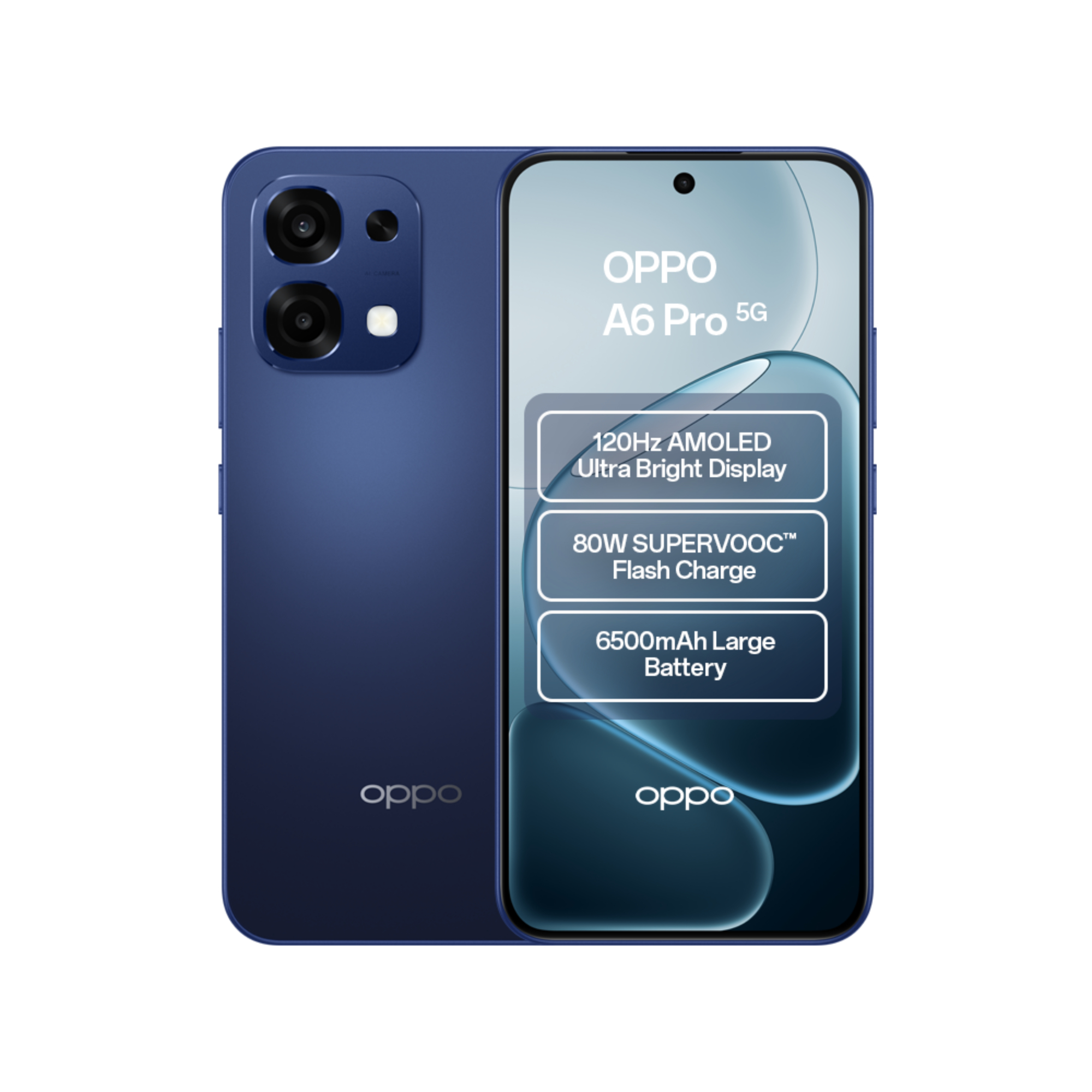 Oppo 5G Stellar Black Refurbished - A6 Pro Dimensity 6300 8Gb Ram 256Gb Storage 6.57" Amoled Dual Sim Smartphone