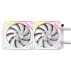 CiT Pro Glacier 240mm White ARGB Infinity 4-Pin PWM AIO Temperature Display Liquid Cooler