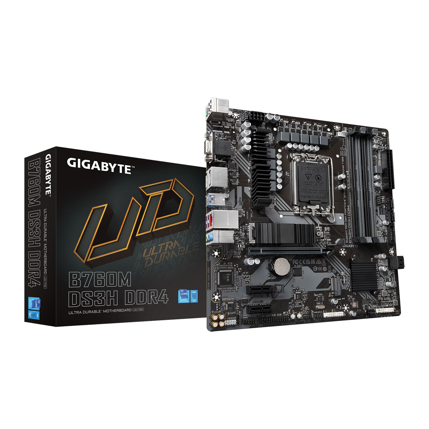 Gigabyte Size 6 Black B760m Ds3h Ddr4 Micro Atx Intel Lga1700 Motherboard