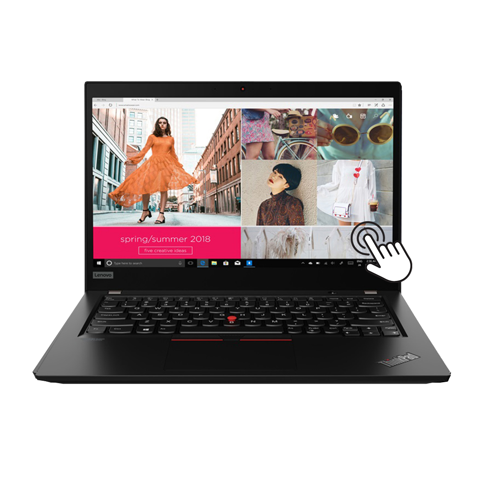 Lenovo ThinkPad X13 13.3" touchscreen laptop with AMD Ryzen 5 PRO 4650U, 8GB RAM, and 256GB SSD
