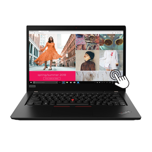 Lenovo ThinkPad X13 13.3" touchscreen laptop with AMD Ryzen 5 PRO 4650U, 8GB RAM, and 256GB SSD
