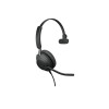 Jabra Evolve2 40 USB Wired MS Mono Headset with Boom Microphone Black