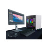 GameMax Spark White Gaming Cube MATX PC Case - Black