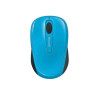 Microsoft Wireless Mobile 3500 Mouse - Cyan Blue