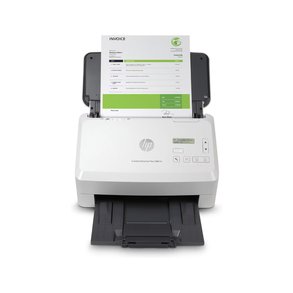 Hp Small White Scanjet Enterprise Flow S5000 S5 Sheet-Fed Scanner 600 X 600 Dpi A4