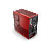 HYTE Y40 Mid Tower Panoramic Tempered Glass Gaming Case - Red and Black