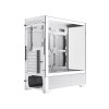 GameMax Vista White ATX Gaming PC Case with 3x Infinity ARGB Fans - White