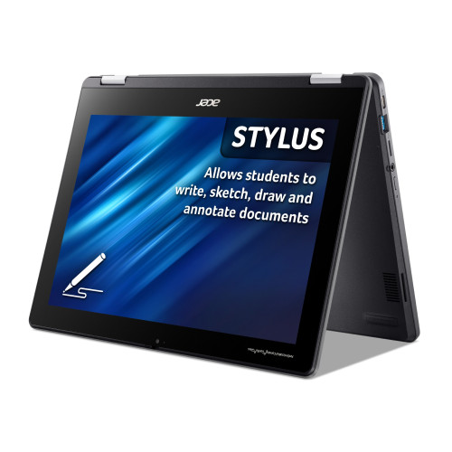 Acer Chromebook Spin 512 R856TN-TCO Intel N100 8GB RAM 64GB SSD 12" Touchscreen 2-in-1 Laptop