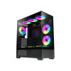 GameMax Vista Black ATX Gaming PC Case with 3x Infinity ARGB Fans - Black