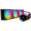Cooler Master MasterLiquid 360 Ion 2.1" ARGB all-in-one liquid cooler with vibrant RGB lighting.