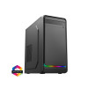 CiT Home MATX Chassis USB3.0 HD Audio ARGB Strip PC Case - Black