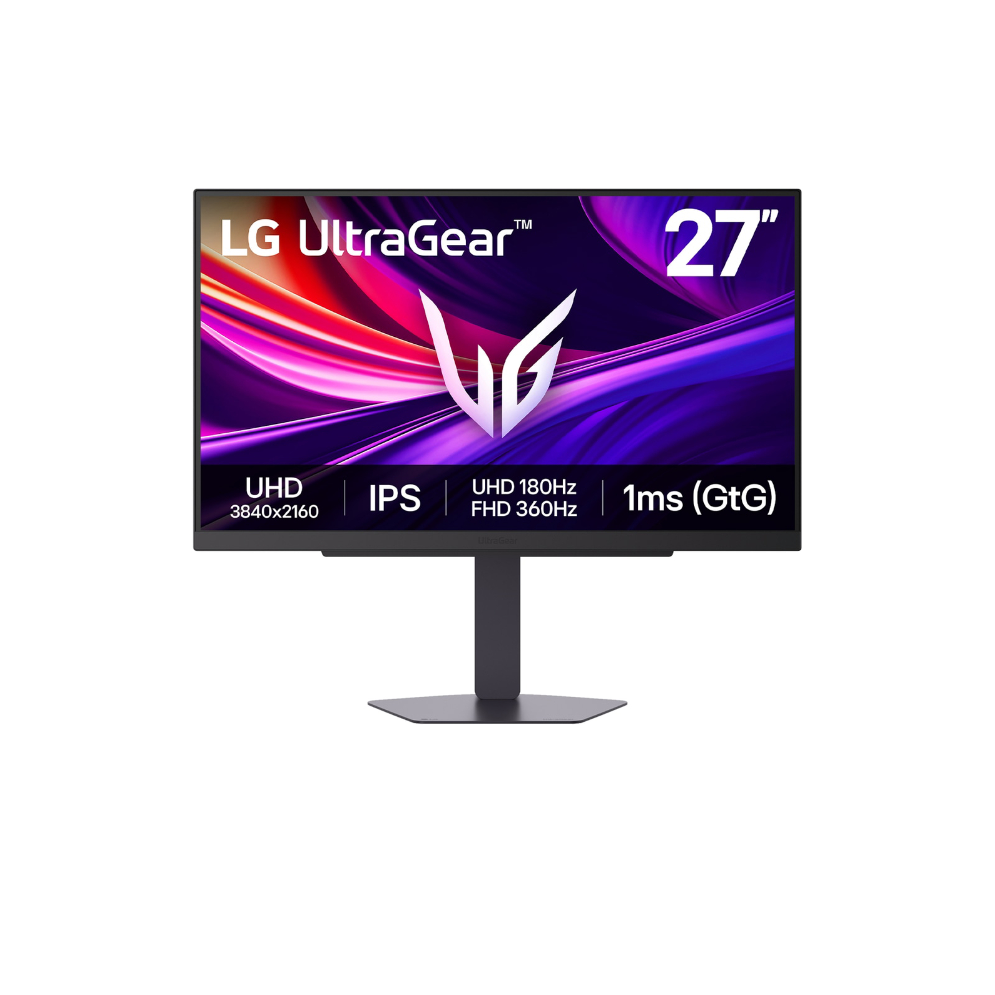 Lg Size 27 Black Ultragear 27G810a-B 27" Ips Dual Refresh Ultra Hd 4K 180Hz / Full Hd 360Hz Freesync Height Adjustable Gaming Monitor