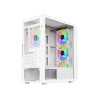 CiT Saturn White microATX Gaming PC Case - White