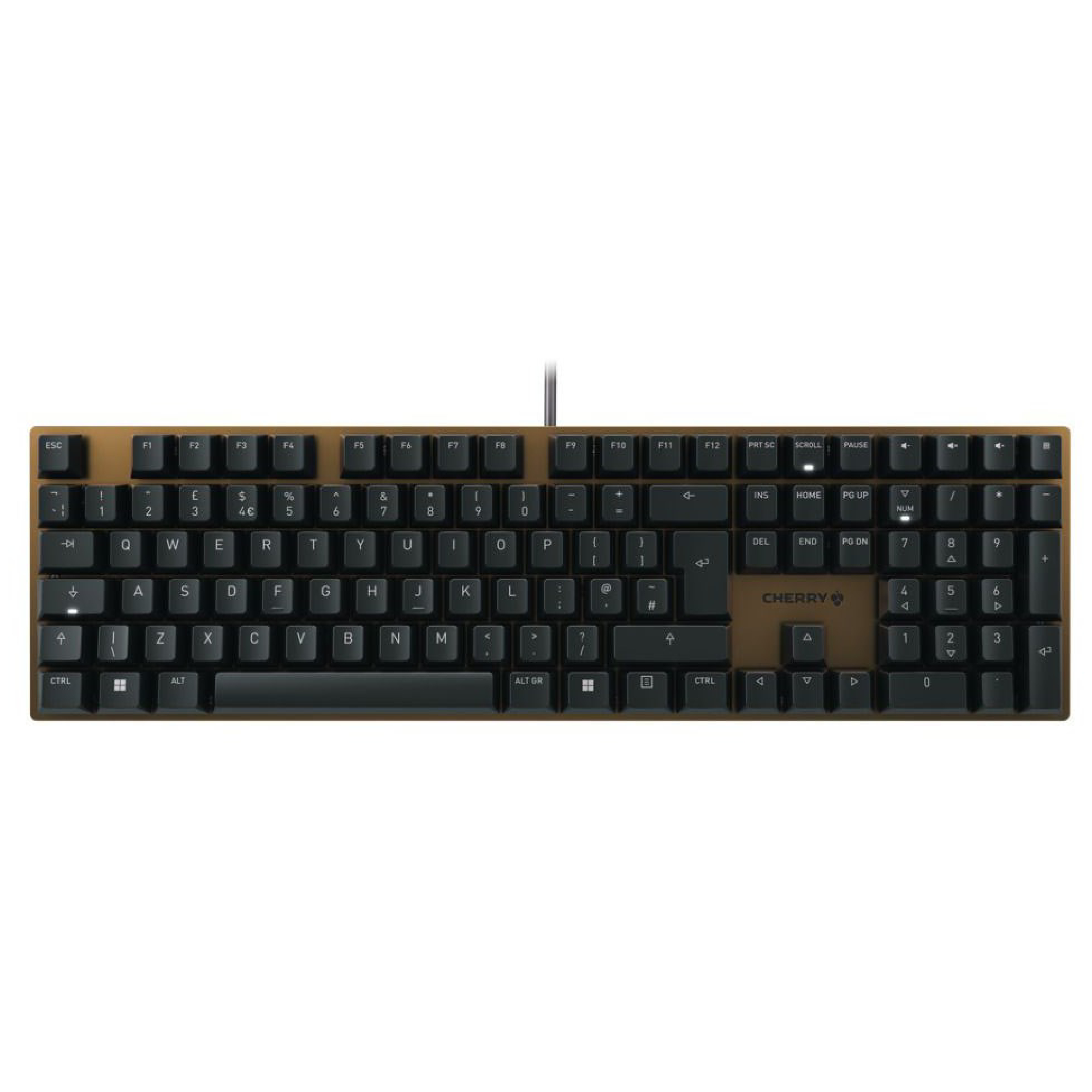 Cherry Black Kc 200 Mx Minimalist Mechanical Wired Usb Qwerty Uk English Keyboard