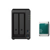 Synology DS723+ 2-Bay NAS Enclosure (2GB RAM) - 8TB HDD