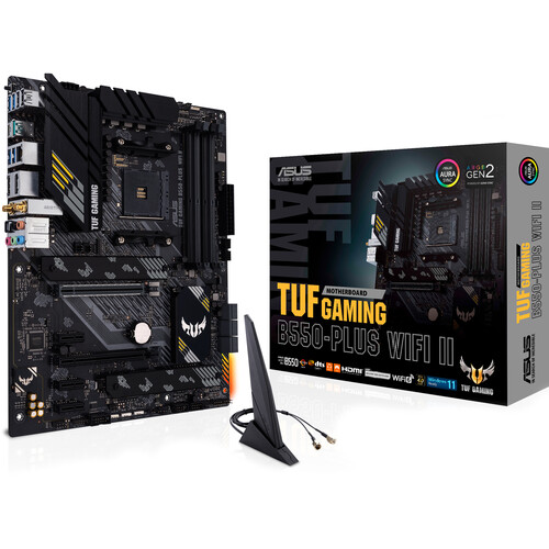 Asus Black Refurbished - Amd B550 Tuf Gaming B550-Plus Wifi Ii Am4 Ddr4 Atx Motherboard