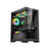 CiT Range Black MATX Gaming PC Case - Black