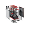 HYTE Y40 Mid Tower Panoramic Tempered Glass Gaming Case - Red and Black