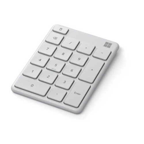 Microsoft Wireless Bluetooth Number Pad for Numeric Input - White colour