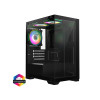 CiT Range Black MATX Gaming PC Case - Black