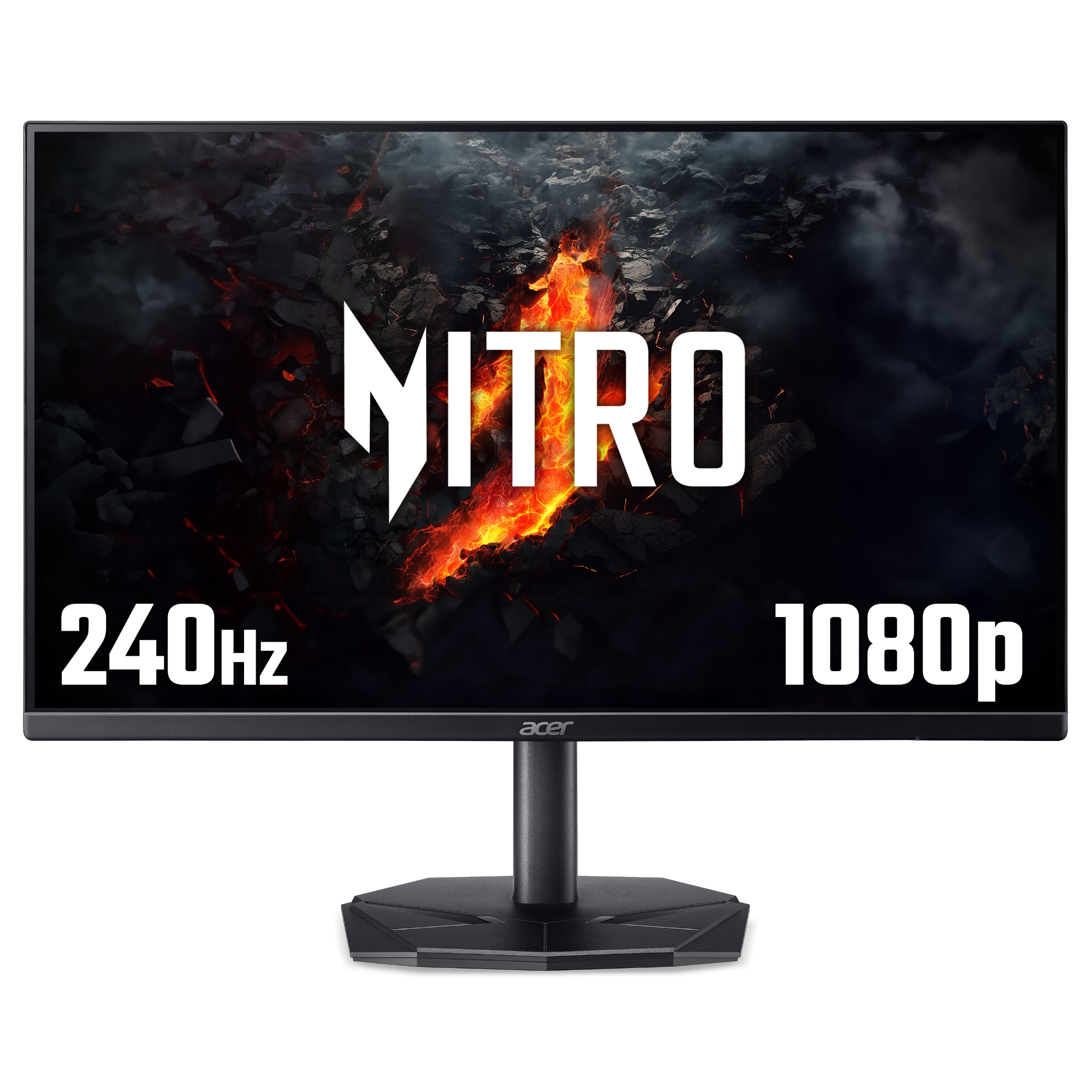 Acer Size 24 Black Nitro Kg240yw3 24" Ips Full Hd 240Hz 0.5Ms Freesync Premium Gaming Monitor With Speakers