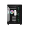 CiT Vision ATX RGB Tempered Glass Mid Tower Gaming PC Case - Black