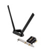 Asus (PCE-AXE59BT) AXE5400 Wi-Fi 6E Tri-Band PCI Express Adapter, Bluetooth 5.2, OFDMA & MU-MIMO, External Base
